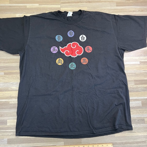 Rare VTG Naruto Akatsuki 2002 Logo Anime Shirt Size 2XL - JN335